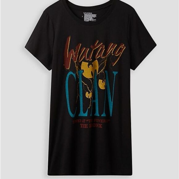 New Torrid WuTang Clan Crew Neck Tee Black 4XL - Picture 1 of 8